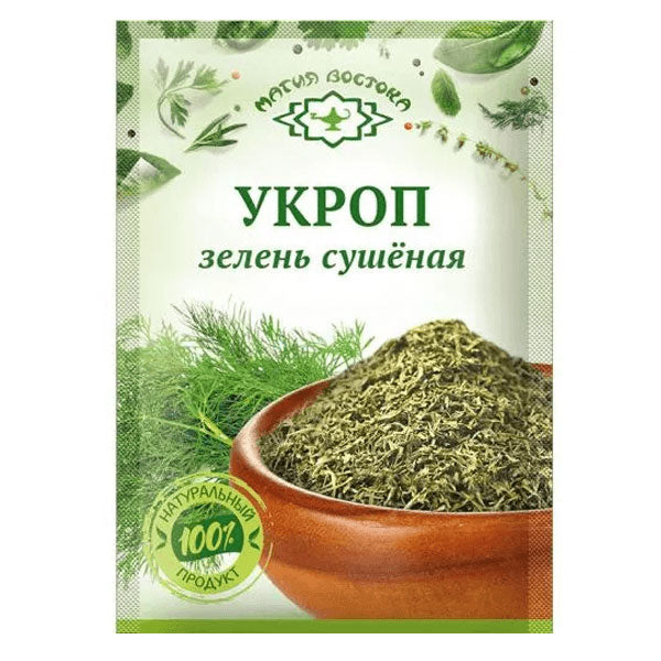 Сухая зелень укропа – 0,25 унции (7 г)